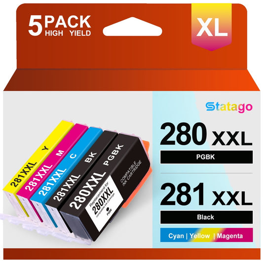 280 281 Ink Cartridges for Canon 280 and 281 Ink PGI-280XXL CLI-281XXL for TR8620a TR8520 TR8620 TR8600 TR7520 TS6120 TS6220 TS9120 TS6320 Printers