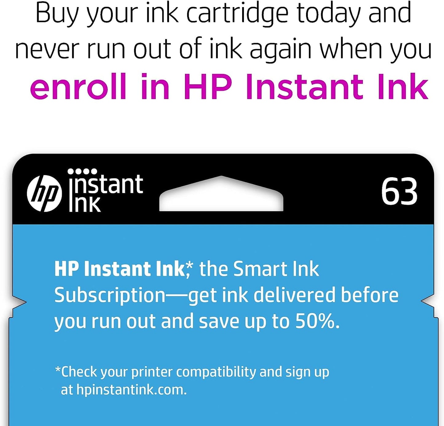 HP 63 Ink Cartridges for HP 63 Black Ink Cartridge, 2 Black